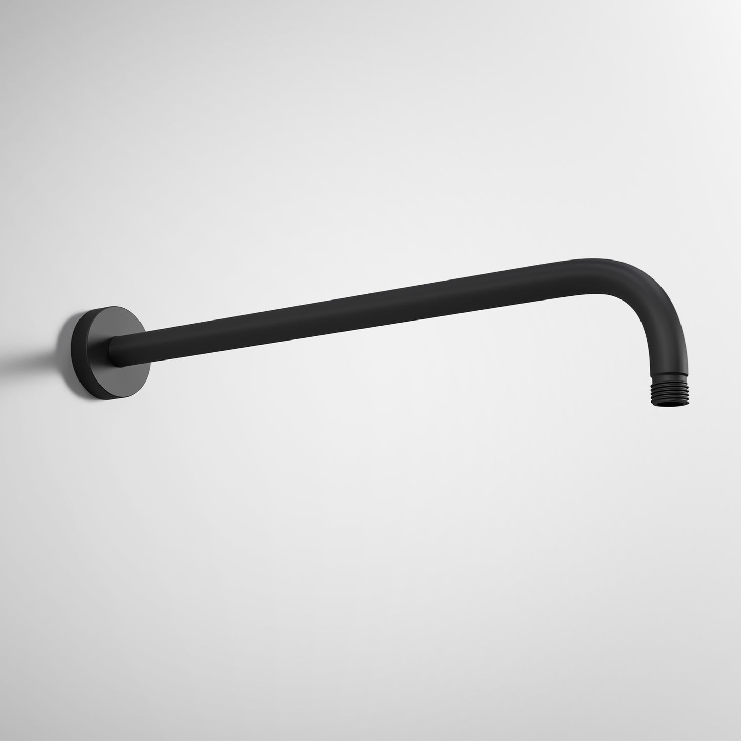 JOHO Bombenfester Brausearm Wandarm Deckenarm Zulaufarm aus Edelstahl 40cm rund schwarz mit Belastung 52kg