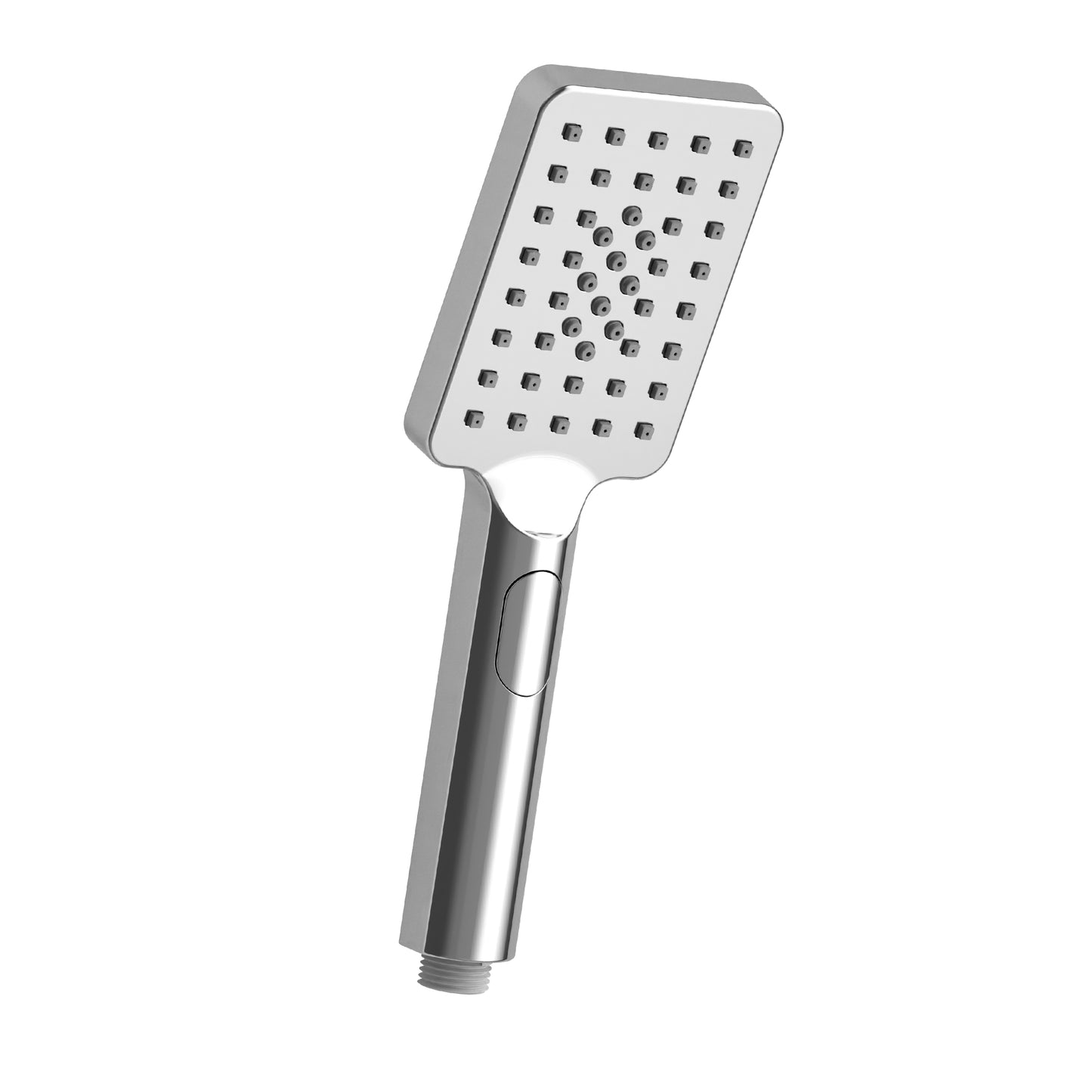 JOHO Großem Duschkopf mit 3 Strahlarten, Quadratisch Handbrause Regendusche Duschbrause aus ABS, Brausekopf mit Antikalk-Funktion für Badezimmer Chrom