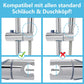 JOHO Duschstange 70cm mit Duschkopfhalterung Edelstahl Brausestange, Chrom