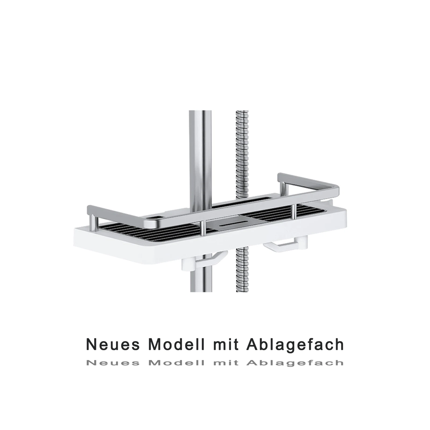 JOHO Duschablage D24mm ohne Bohren Duschregal für Duschstange Duschsäule