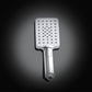 JOHO Großem Duschkopf mit 3 Strahlarten, Quadratisch Handbrause Regendusche Duschbrause aus ABS, Brausekopf mit Antikalk-Funktion für Badezimmer Chrom