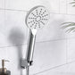 JOHO große Duschkopf Regendusche Handbrause mit 3 Strahlarten, Runde Duschbrause aus ABS, Brausekopf mit Antikalk-Funktion Chrom
