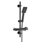 JOHO Duschset Rail Shower kit Der Duschkopf mit hohem Preis-Leistungs-Verhältnis Handbrause Duschstangeset mit Ablage schwarz (DS1210MB)