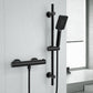 JOHO Thermostat Duscharmatur mit 38 °C Sicherheitstaste, Mischbatterie Dusche Thermostat, Schwarz Badewannenarmatur für Dusche und Badewanne