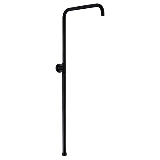 JOHO Höheverstellbare Duschstange aus Edelstahl Duschsäule Wandstange Regendusche Brausearm mit verstellbare Länge von 69 bis 111cm Schwarz