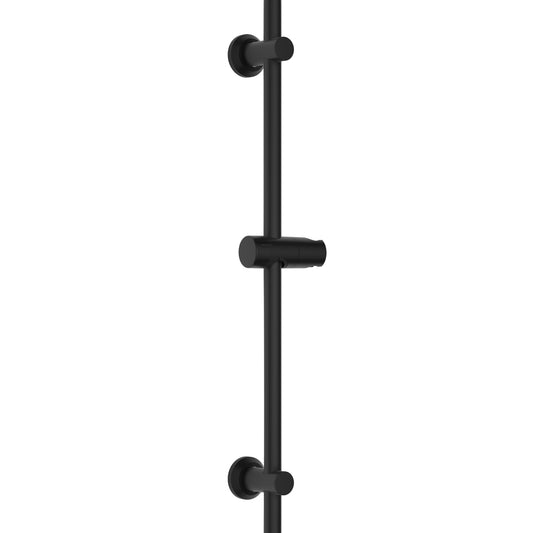 JOHO Edelstahl Duschstange 70cm mit Duschkopfhalterung Matt Schwarz
