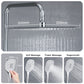JOHO 304 Edelstahl Regendusche Duschsystem Massagedusche mit eckige Kopfbrause Chrom