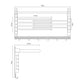 JOHO Aluminium Handtuchhalter Handtuchstange Tuchregal Silber 7-40 / 60 CM