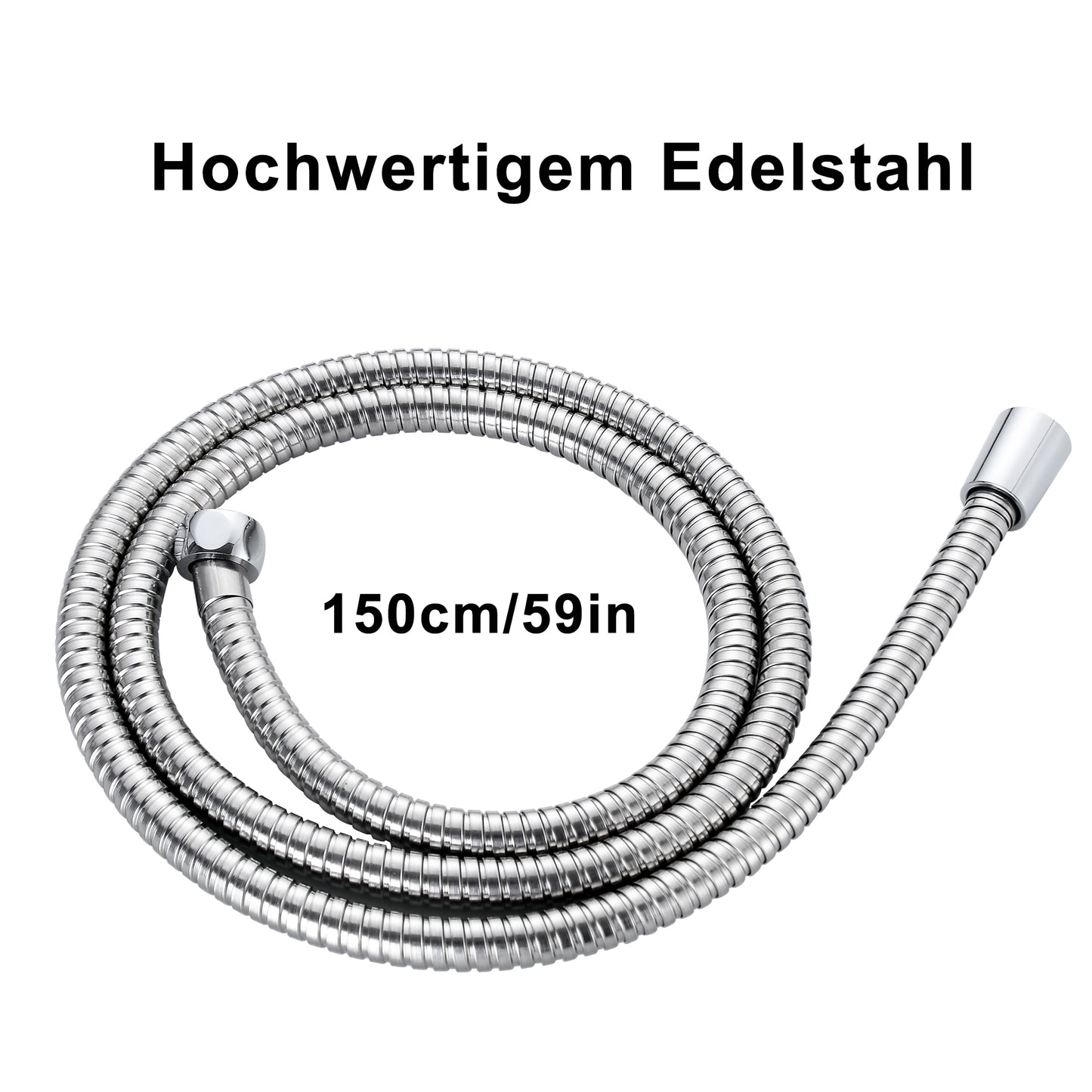 JOHO Edelstahl Duschschlauch (1,5m Duschschlauch CP)