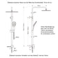 Duschset Duschsystem Regenduschset