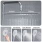 JOHO 304 Edelstahl Regendusche Duschsystem Massagedusche mit eckige Kopfbrause Chrom
