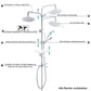 RegenduscheDuschsetDuschsystemmitAblageChromohneDuscharmatur