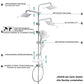 JOHOEdelstahlRegenduschsetDuschsystemDuschsetDuschstangemitAblage