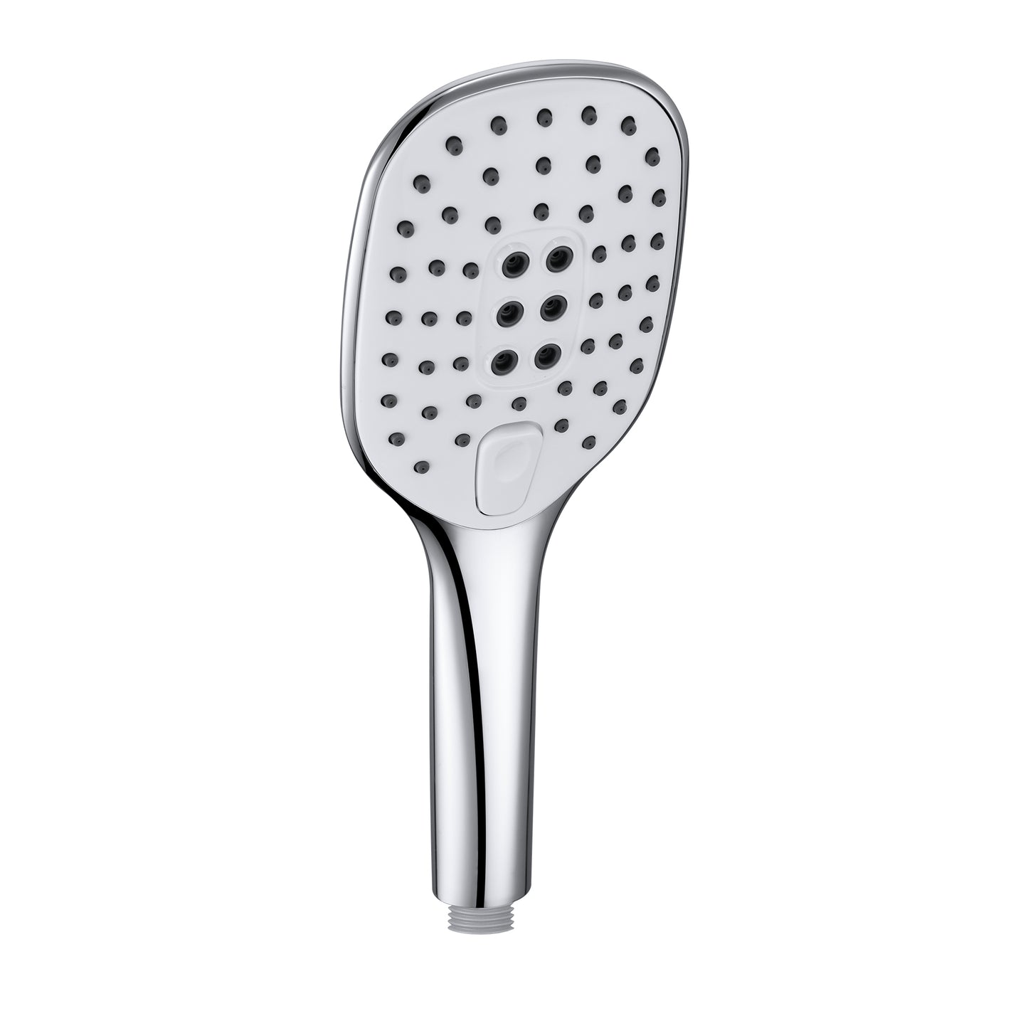 JOHO Quadratisch Handbrause Brausekopf Duschkopf Duschbrause Brause mit Tastendruck 3Strahlarten